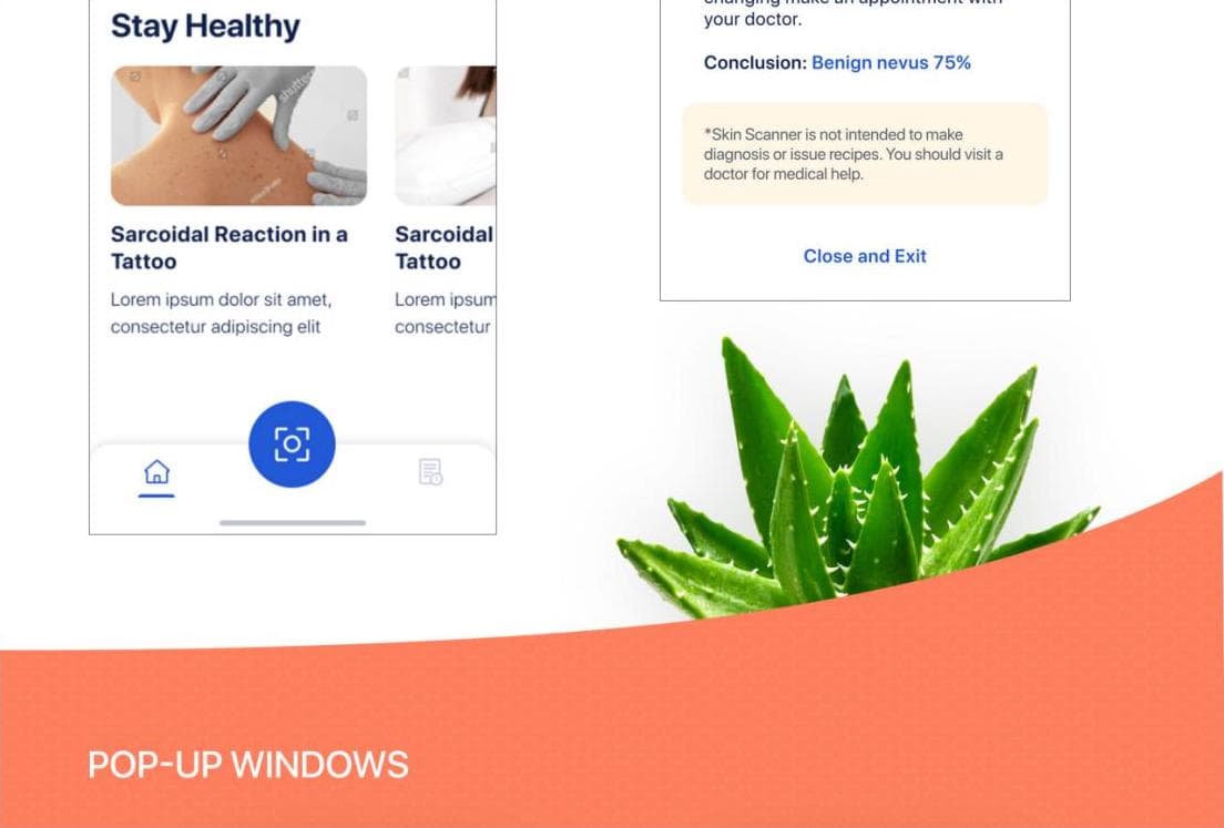 Skinner design detail: result guidance and educational content