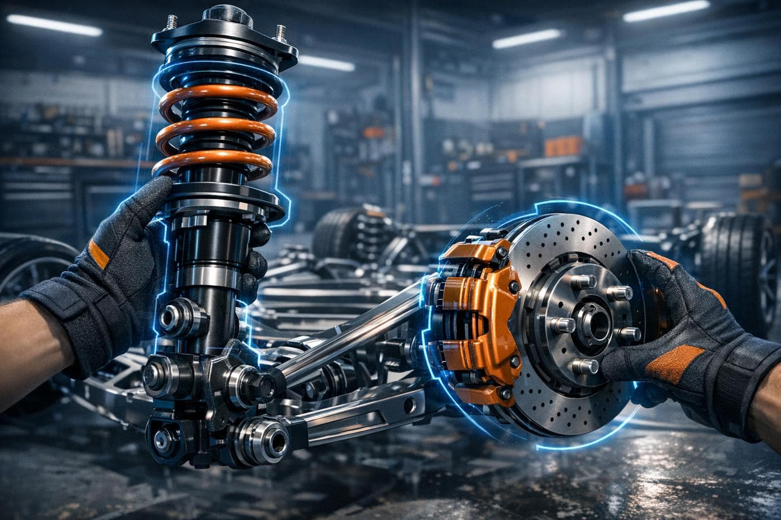 Handling and positioning automotive components