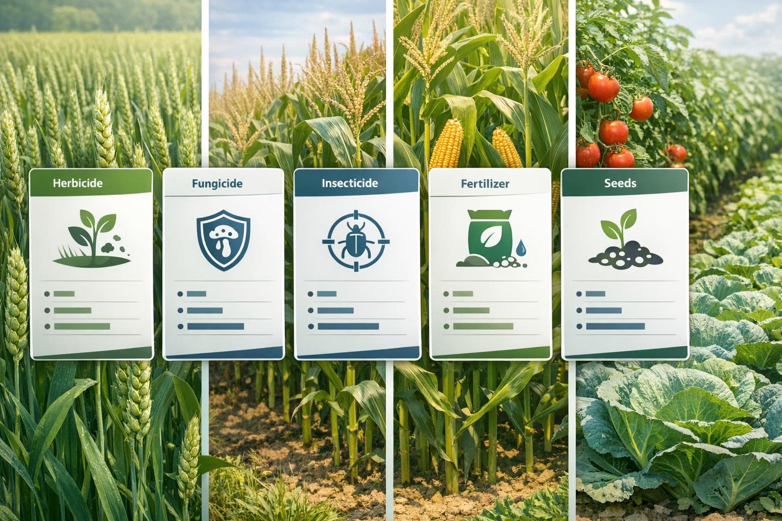 Browsing crop protection, fertiliser and seed categories