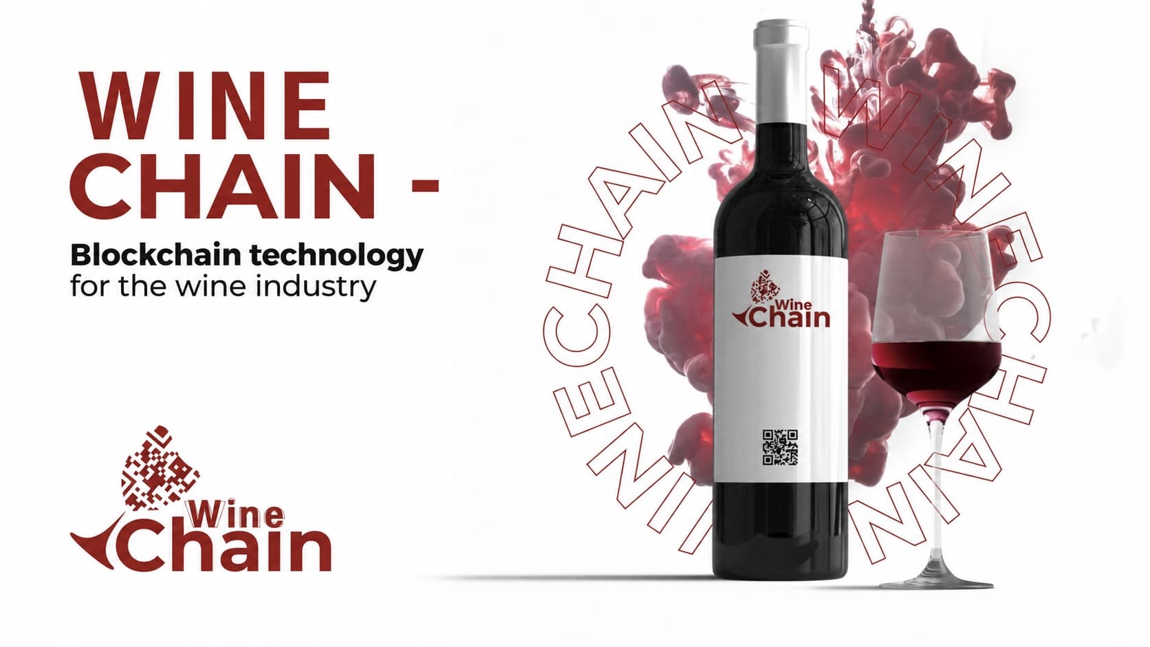 Wine Chain identity and bottle concept