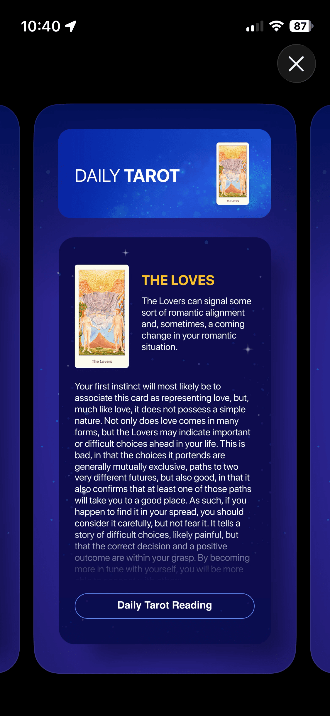 Fatum: Daily tarot